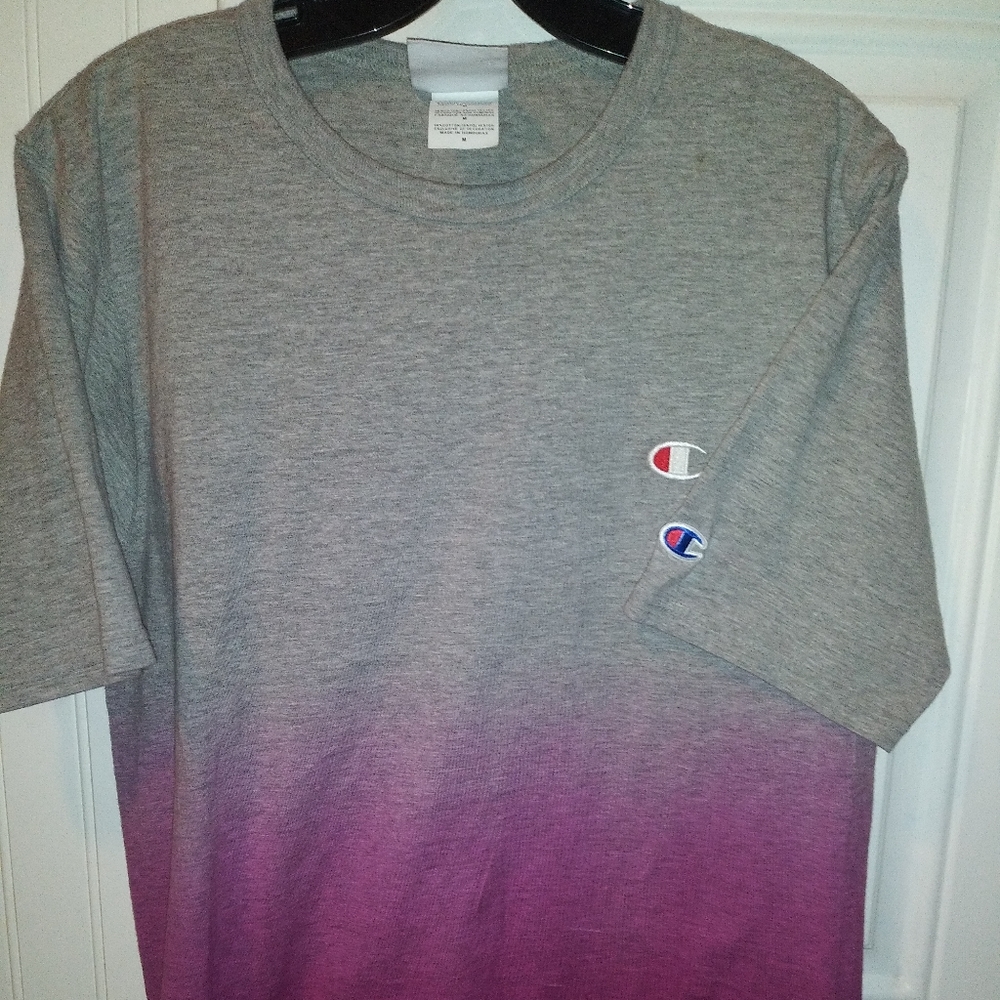 Champion Reverse Weave Pink Dipped Shirt